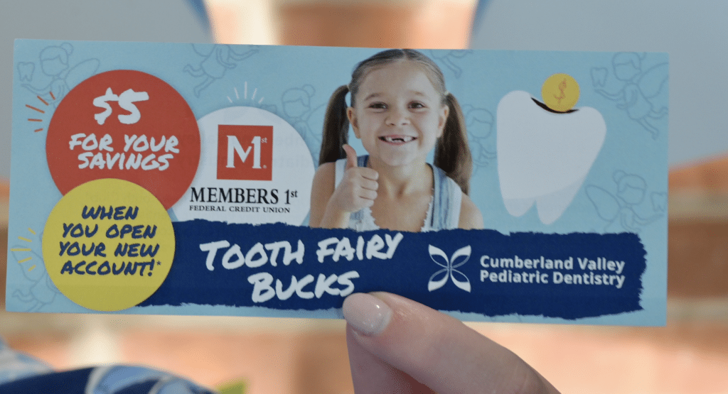 Tooth bank fairy bucks